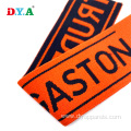 Soft Custom 40mm Orange Jacquard Elastic Band